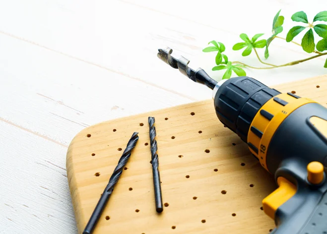 power drill and drill bit