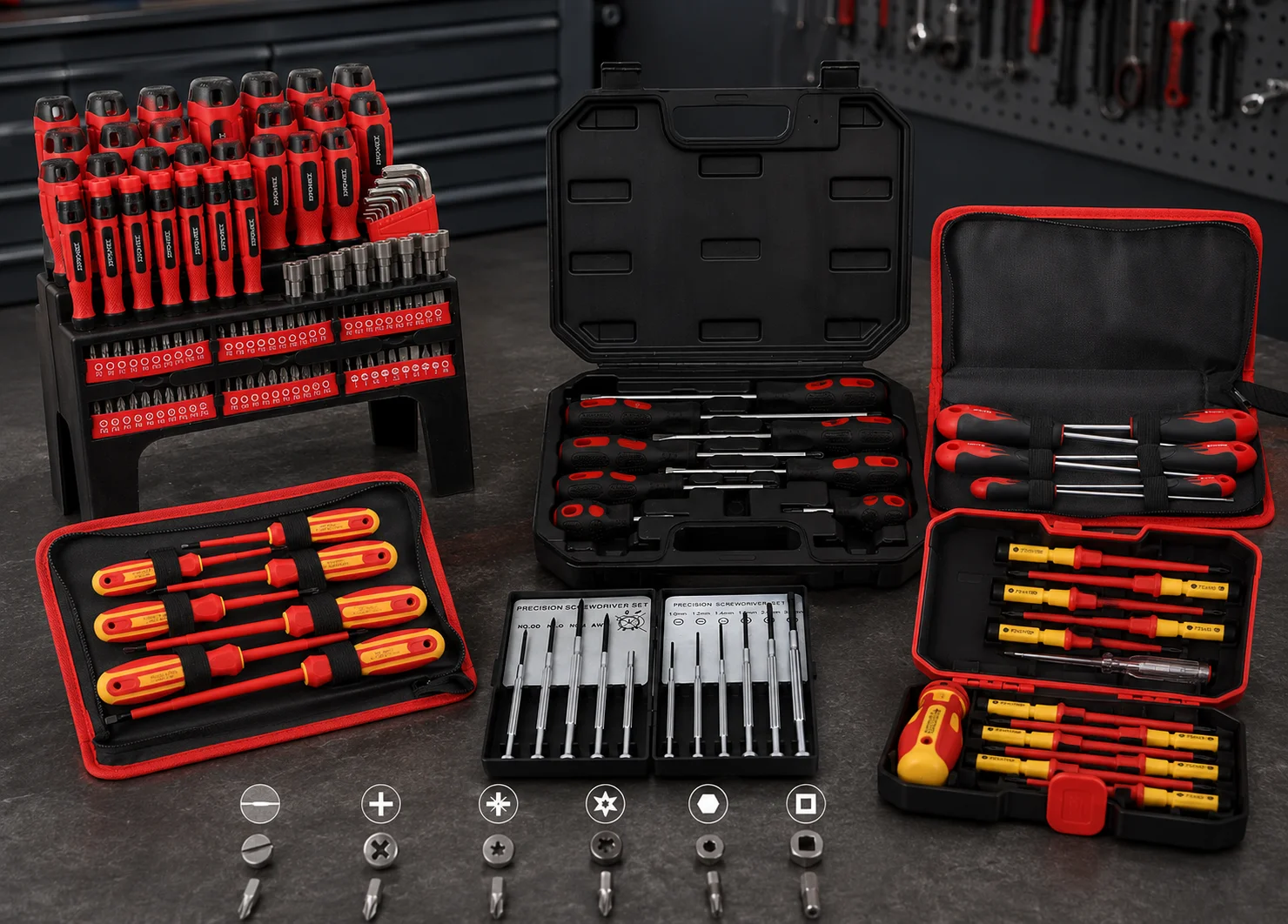 Screwdriver Bit Types Explained: Phillips, Pozidriv, Torx, Hex, and Robertson